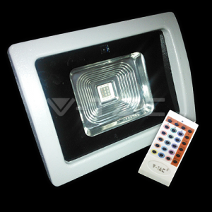 50W LED Reflector  V-TAC PREMIUM RGB cu telecomanda radio
