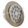 18w spot led - rotund nichel satinat alb rece 6000k