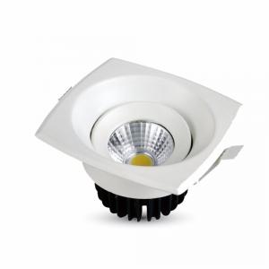 8W Spot LED Incastrabil COB Patrat- Corp Alb 4200K
