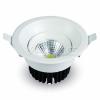 8w spot led incastrabil cob rotunda - corp alb 3000k