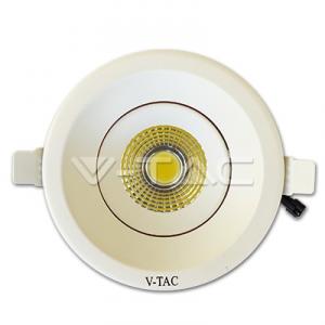 8W Spot LED - V-TAC Rotund PKW Corp Alb Alb Neutral(4200K)