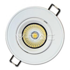 5W Spot LED V-TAC COB Rotund  Ajustabil  Alb Rece 6000 K