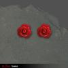 Cercei red rose de argint (o4500r)