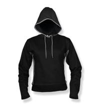 Hanorac de dama negru Hooded Sweater 404011