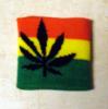 Manseta Cannabis negru pe steag Jamaican