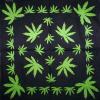 Bandana cannabis frunze mari verzi