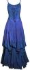 Rochie bleu cu mov ds/dr/5975