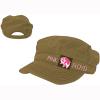 Pin - brown newsboy cap cod