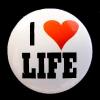 Insigna mica i love my life