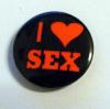 Insigna mica neagra I LOVE SEX