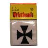 Manseta alba cu iron cross neagra