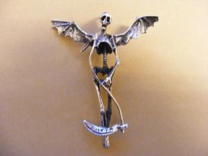 Medalion de argint schelet unicat model 6