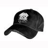 Queen - crest washed black flex cap