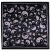 Bandana yin yang negru mici si mari