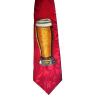 Cravata lata BERE LA PAHAR (fond rosu)