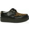 Pantofi 2401 s4 itali negro pelo leopardo crepe negro