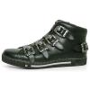 Pantofi 45695 piel negra skull negro