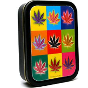 Port-tigaret Cannabis Pop Art