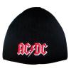 Caciula groasa AC/DC Logo rosu cu alb