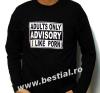 Long sleeve negru adults only advisory...i like porn