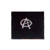 Manseta ANARCHY logo alb pe fond negru