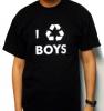 Tricou negru i recycle boys