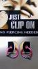 Fake piercing clip on roz 8 mm (ftc) (bjb 5140)