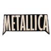 Metallica logo alb model 2