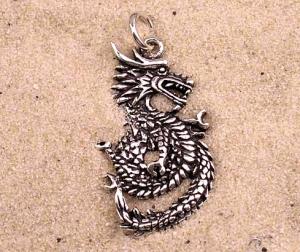K557 silver pendant Dragon