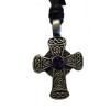 Medalion celtic cross pendant 2 cm model 9