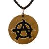Medalion de piele anarchy logo