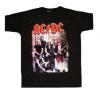 AC/DC BAND+LOGO ROSU