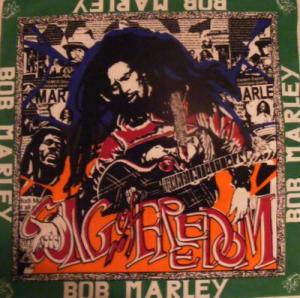 Bandana Bob Marley Song of Freedom chenar verde (TRS)
