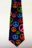 Cravata ingusta peace multicolor