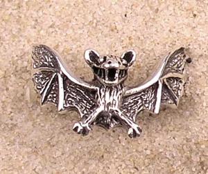 Inel de Argint R5550 Silberring Fledermaus