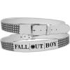 Fall Out Boy - Grils Wht Stud W Emb Belt BT104184FOB