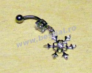 Piercing de Argint pentru buric model 5 (CJL)