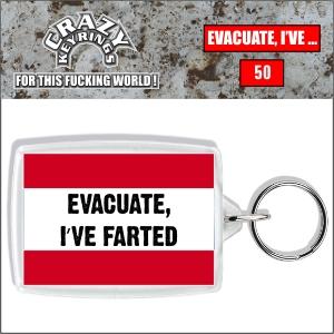 Breloc 50 Evacuate, I've farted-2799