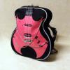 Geanta - rucsac chitara neagra cu roz (jhn)