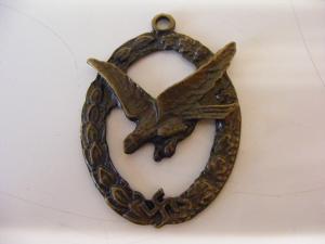 Medalion vintage Vultur in Cerc
