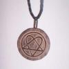 Medalion de piele HEARTAGRAM