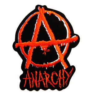 Anarchy logo rosu
