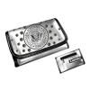 Gw108463ram ramones - silver girls wallet w/ logo front