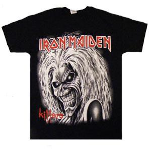 Tricou IRON MAIDEN KILLERS ALB NEGRU SI ROSU