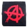 Manseta anarchy logo rosu redus