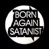 Insigna mica alba born again satanist