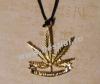 Medalion cannabis auriu model 3 (trs)