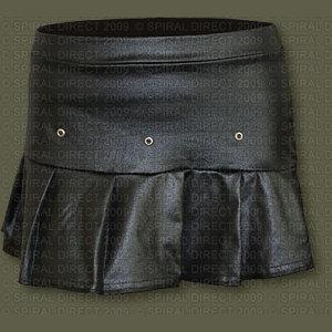 PL405 - F LeatherLook Mini Skirt