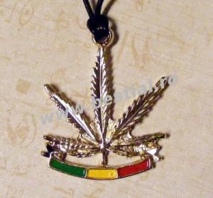 Medalion Cannabis Auriu model 2 (TRS)