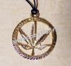Medalion cannabis auriu model 1 (trs)